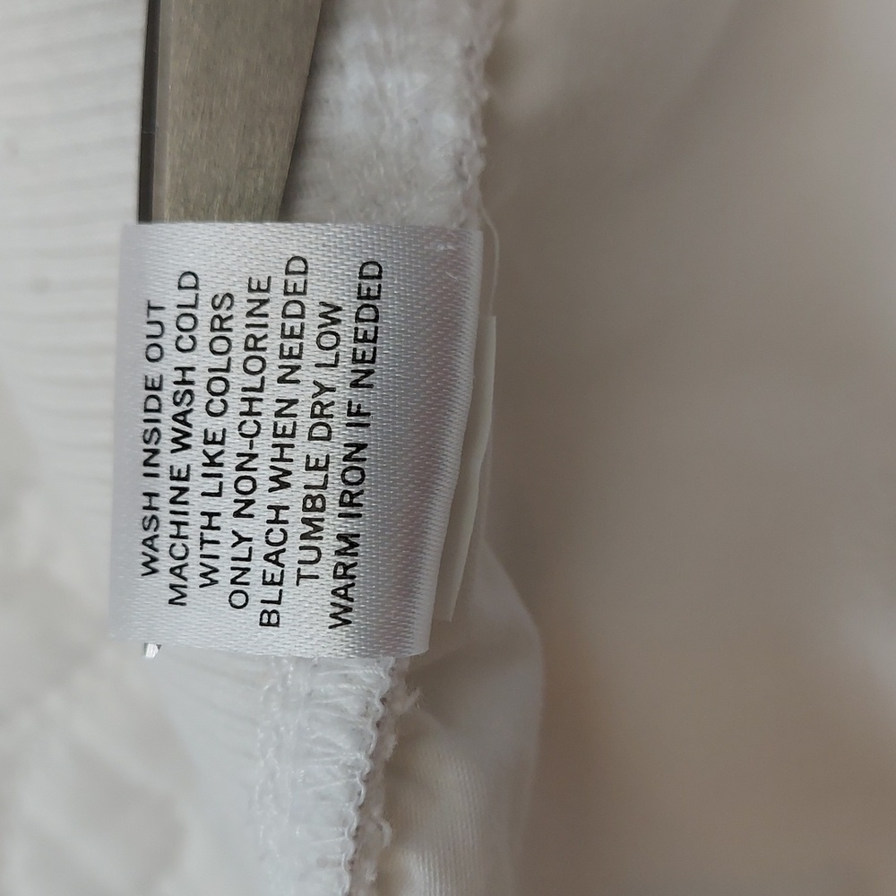 - Sonoma Women's White Cargo Stretchy Pants, Elastic Waistband Size 14, Like New - Picture 6 of 9